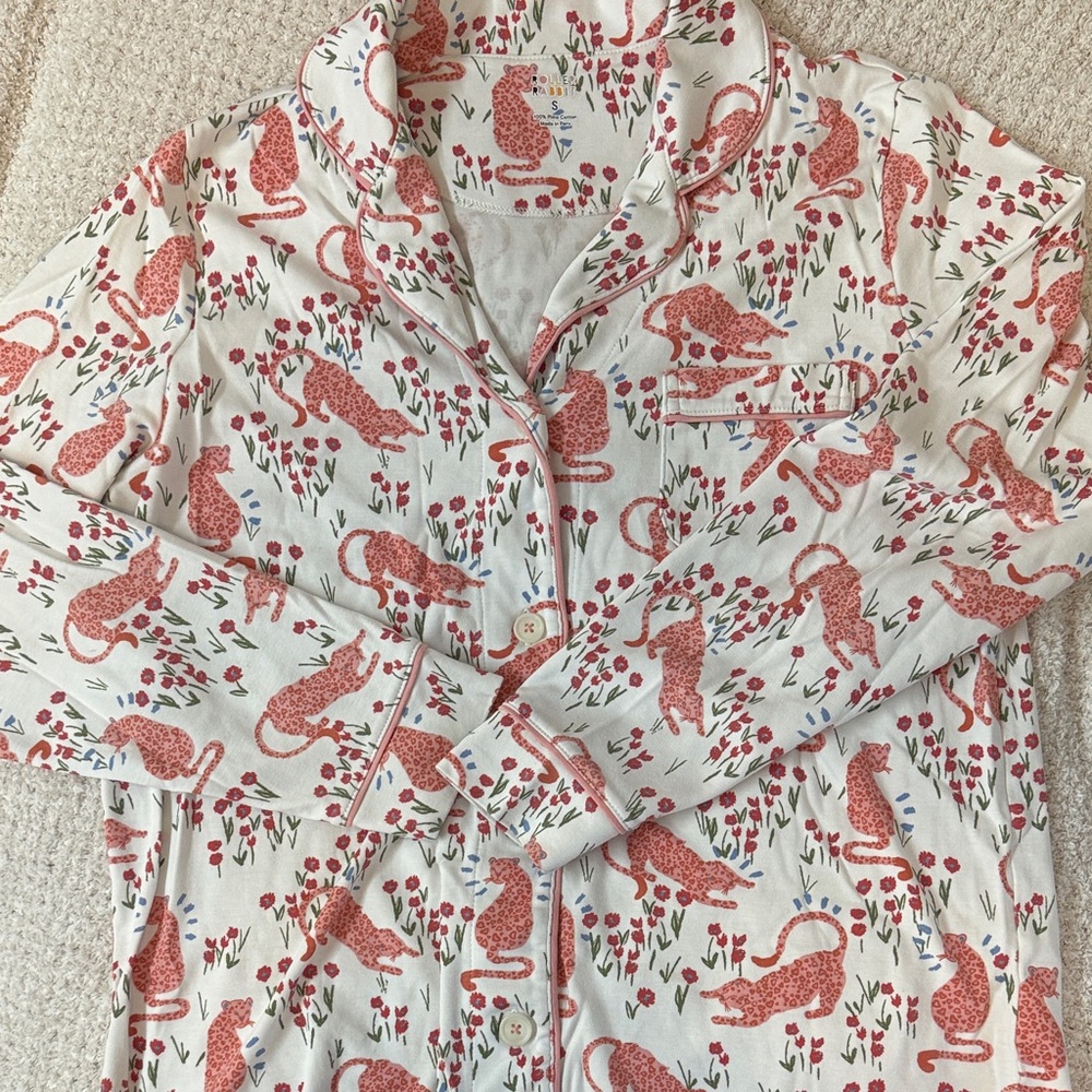 Leopard Print Pajama Set - Picture 2 of 3